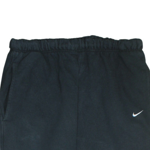 Nike Men Black L Fleece Sweatpants Elastic Waist Joggers