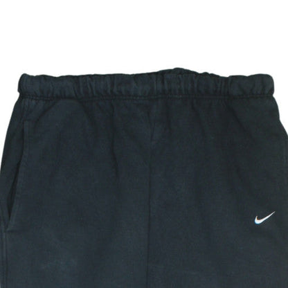 Nike Men Black L Fleece Sweatpants Elastic Waist Joggers