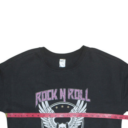 Anko Women's Black Rock N Roll Pullover Sweatshirt Size 12