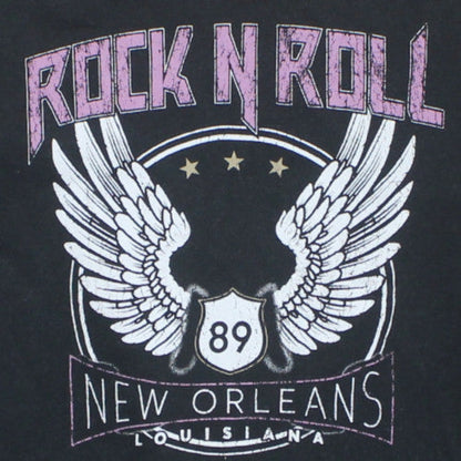 Anko Women's Black Rock N Roll Pullover Sweatshirt Size 12