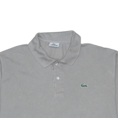 Lacoste Men’s Grey Long Sleeve Cotton Polo Shirt Size S