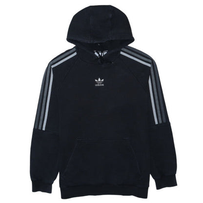 Adidas Mens Black Pullover Hoodie M Logo Sportswear Fleece Sweatshirt