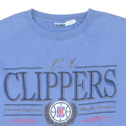 NBA Men’s Blue LA Clippers Cotton Pullover Sweatshirt Size L