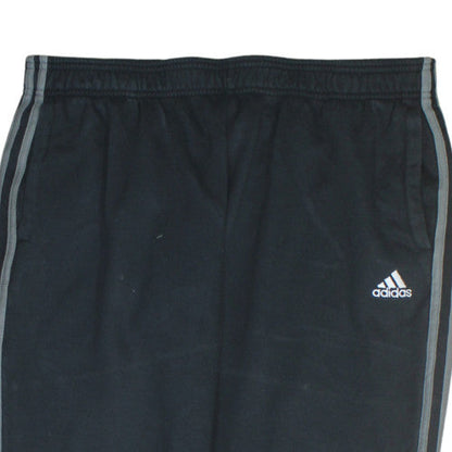 Adidas Men's Black Jogger Trousers L Regular Fit Fleece Sportswear