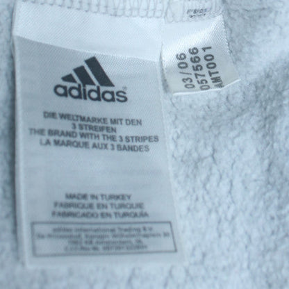 Adidas Men's Grey Full Zip Hooded Sweatshirt XL Sports Fleece