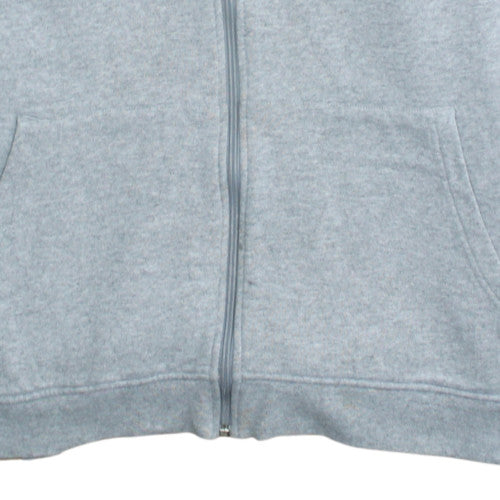 Adidas Men's Grey Full Zip Hooded Sweatshirt XL Sports Fleece