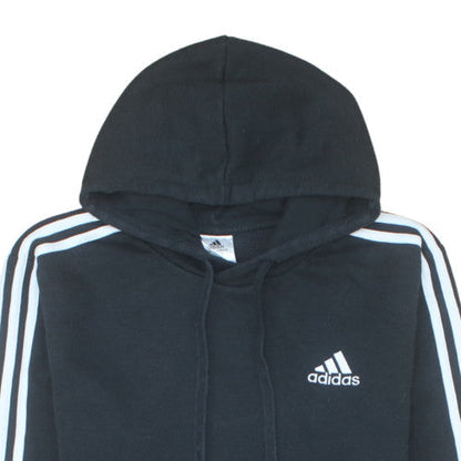 Adidas Men's Black Pullover Hoodie M Sports Logo Hooded Sweatshirt