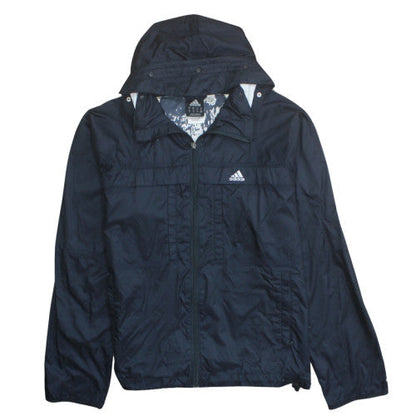 Adidas Men's Black M Windbreaker Jacket with Hood Size M