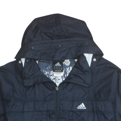 Adidas Men's Black M Windbreaker Jacket with Hood Size M