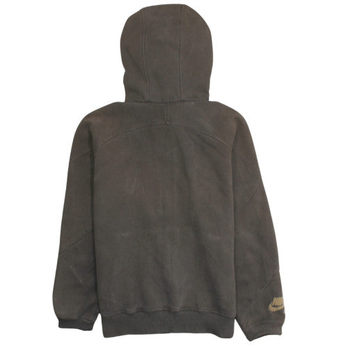 Nike Air Men's Brown Full Zip Hoodie Size M Graphic Pullover
