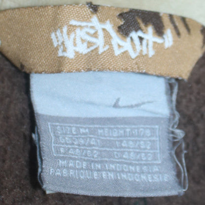 Nike Air Men's Brown Full Zip Hoodie Size M Graphic Pullover