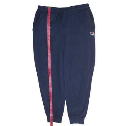 Fila Mens Blue Jogger Sweatpants M Regular Fit Elastic Waist