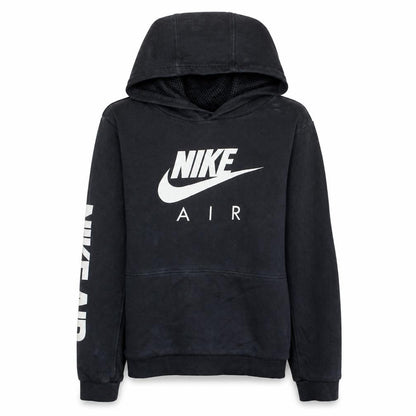 Front view of Nike girls’ black xl hoodie pullover sweatshirt hooded fleece lined casual