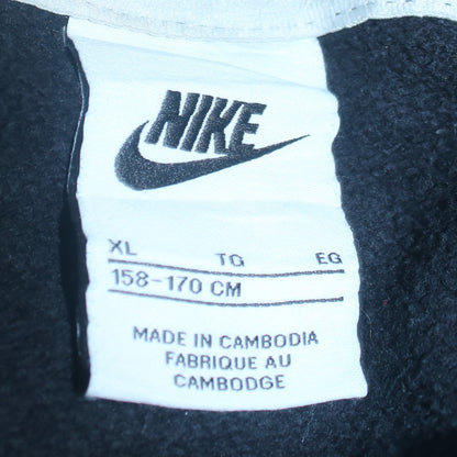 Nike Girls Black XL Hoodie Pullover Sweatshirt Hooded Fleece Lined Casual