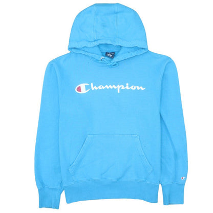 Champion Men's Blue Pullover Hoodie Size L Fleece Sportswear