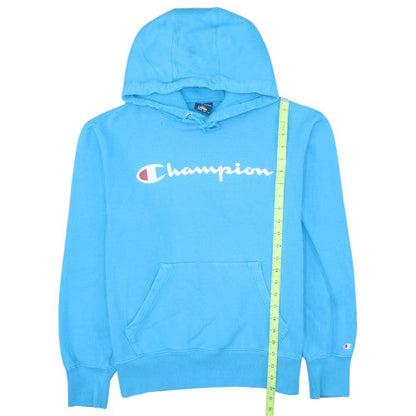 Champion Men's Blue Pullover Hoodie Size L Fleece Sportswear
