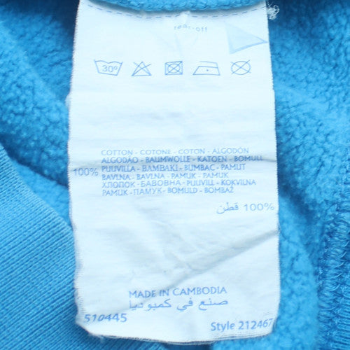 Champion Men's Blue Pullover Hoodie Size L Fleece Sportswear