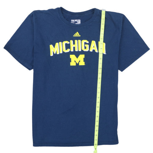 Adidas Men's Navy Michigan Graphic Short Sleeve T-Shirt XL