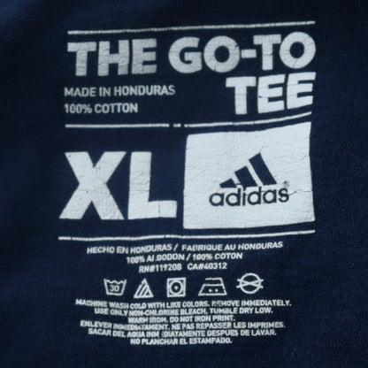 Adidas Men's Navy Michigan Graphic Short Sleeve T-Shirt XL