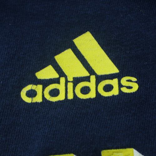Adidas Men's Navy Michigan Graphic Short Sleeve T-Shirt XL