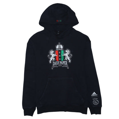 Adidas x Daily Paper Ajax Men's Black Pullover Hoodie Size L