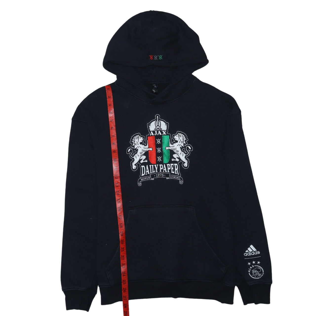 Adidas x Daily Paper Ajax Men's Black Pullover Hoodie Size L