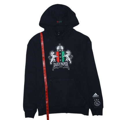 Adidas x Daily Paper Ajax Men's Black Pullover Hoodie Size L