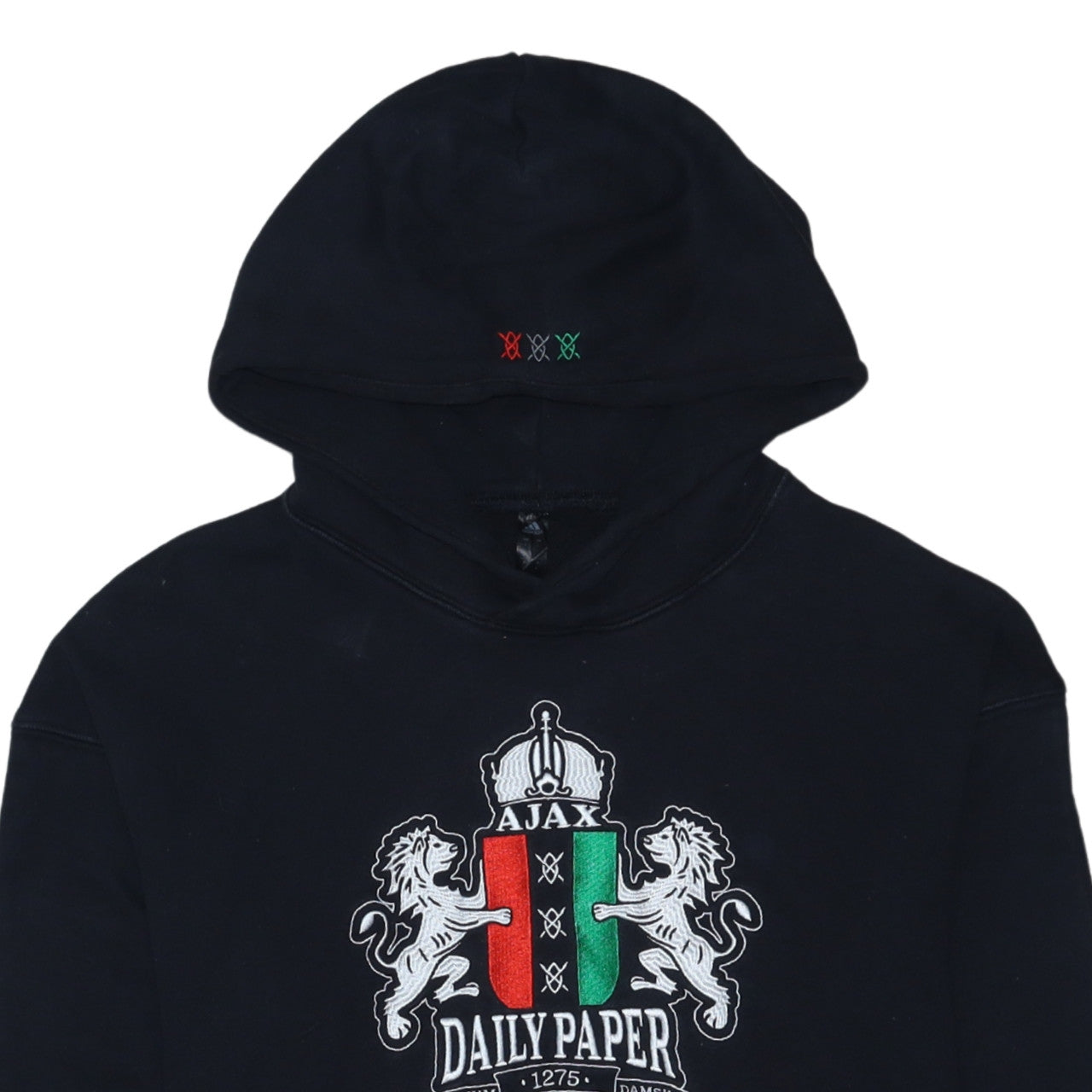 Adidas x Daily Paper Ajax Men's Black Pullover Hoodie Size L