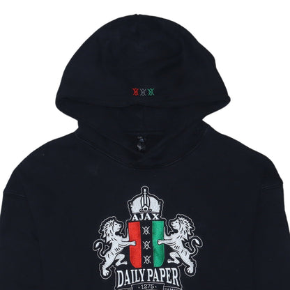 Adidas x Daily Paper Ajax Men's Black Pullover Hoodie Size L