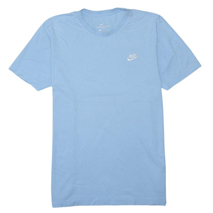 Nike Men's Blue Crew Neck Short Sleeve Cotton T-Shirt Size L