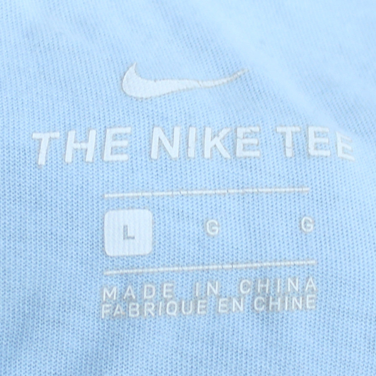 Nike Men's Blue Crew Neck Short Sleeve Cotton T-Shirt Size L
