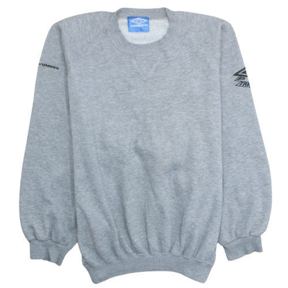 Umbro Mens Grey XL Crew Neck Logo Sports Sweatshirt Pullover