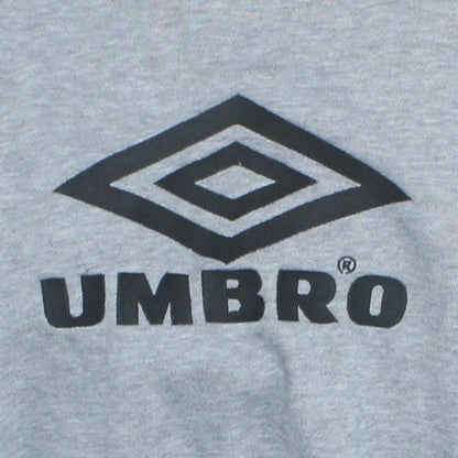 Umbro Mens Grey XL Crew Neck Logo Sports Sweatshirt Pullover