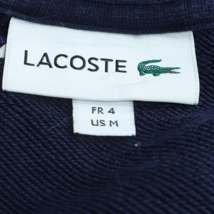 Lacoste Men's Blue Cotton Crew Neck Logo Pullover Sweatshirt M