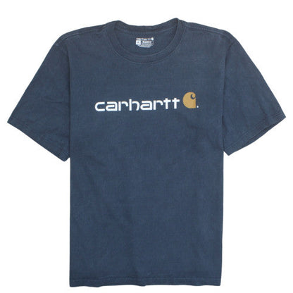 Carhartt Men's Blue XL Relaxed Fit Graphic Logo T-Shirt