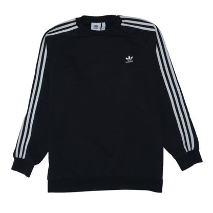 adidas Mens Black L Crew Neck Pullover Sweatshirt
