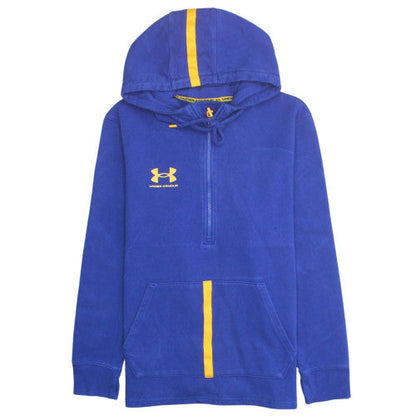 Under Armour Men's Blue L 1/2 Zip Fleece Sports Hoodie