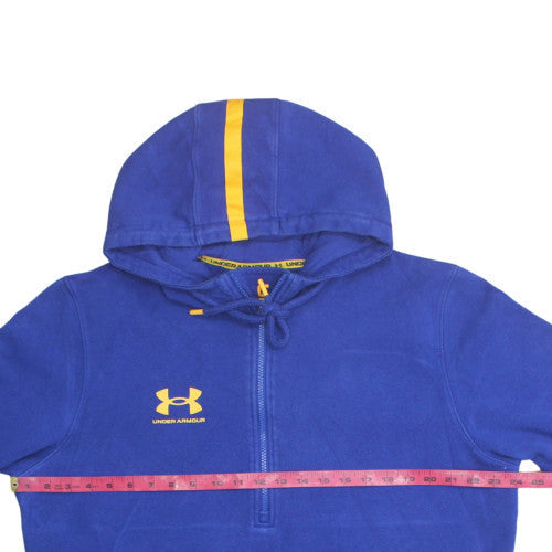 Under Armour Men's Blue L 1/2 Zip Fleece Sports Hoodie
