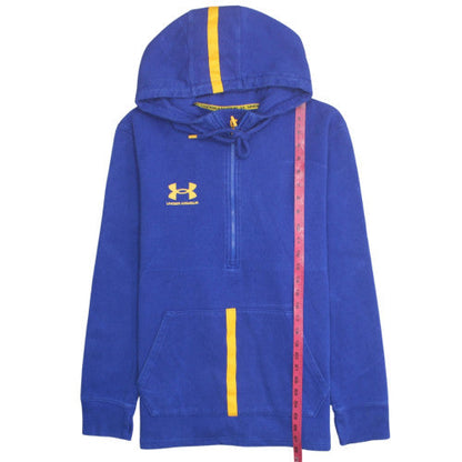 Under Armour Men's Blue L 1/2 Zip Fleece Sports Hoodie