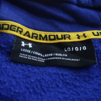 Under Armour Men's Blue L 1/2 Zip Fleece Sports Hoodie