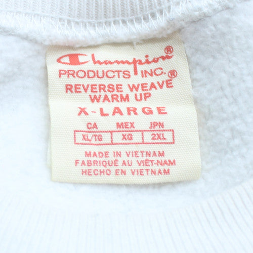 Champion Men’s White XL Reverse Weave Crew Neck Sweatshirt