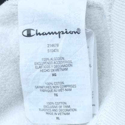 Champion Men’s White XL Reverse Weave Crew Neck Sweatshirt