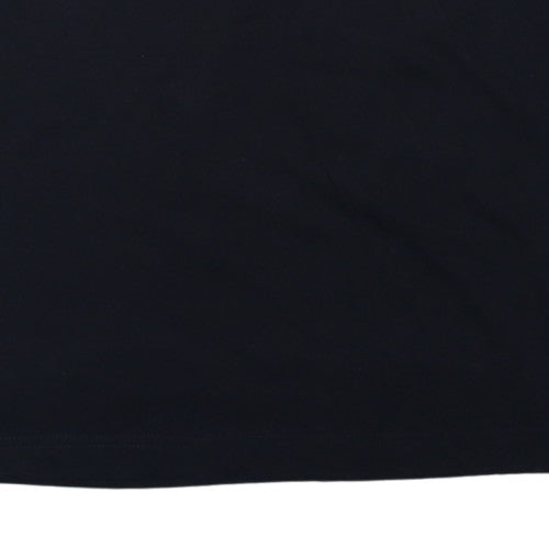 Puma Boys Black Sleeveless Tank Top 16 Years Graphic Sports Tee