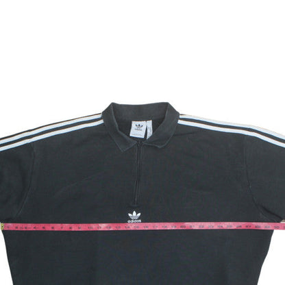 Adidas Men’s Black 2XL Collared 1/4 Zip Sports Sweatshirt