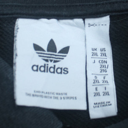 Adidas Men’s Black 2XL Collared 1/4 Zip Sports Sweatshirt