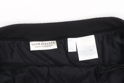 Your 6th Sense Women's Black Knit Pencil Skirt Size 16