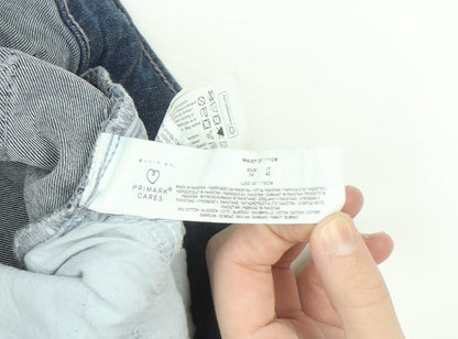 Primark Women's Blue Skinny Stretch Jeans Size 10 Regular