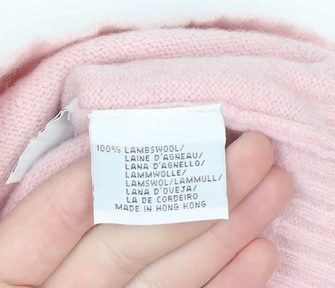 Polo Ralph Lauren Womens Pink Lambswool Crew Neck Jumper L