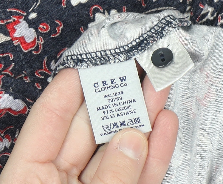 Crew Clothing Co. Women's Multicoloured Floral Fit & Flare Dress Size 10