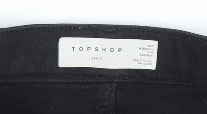 Topshop Women’s Black Jamie Skinny Jeans Tall W26 L36